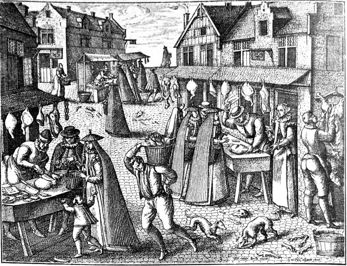 Market. P. van der Borcht, ca. 1590