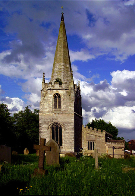 The parish church at Scrooby, Nottinghamshire