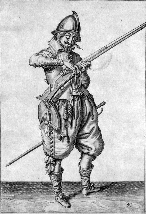 Musketeer Engraving by Jacques de Gheyn